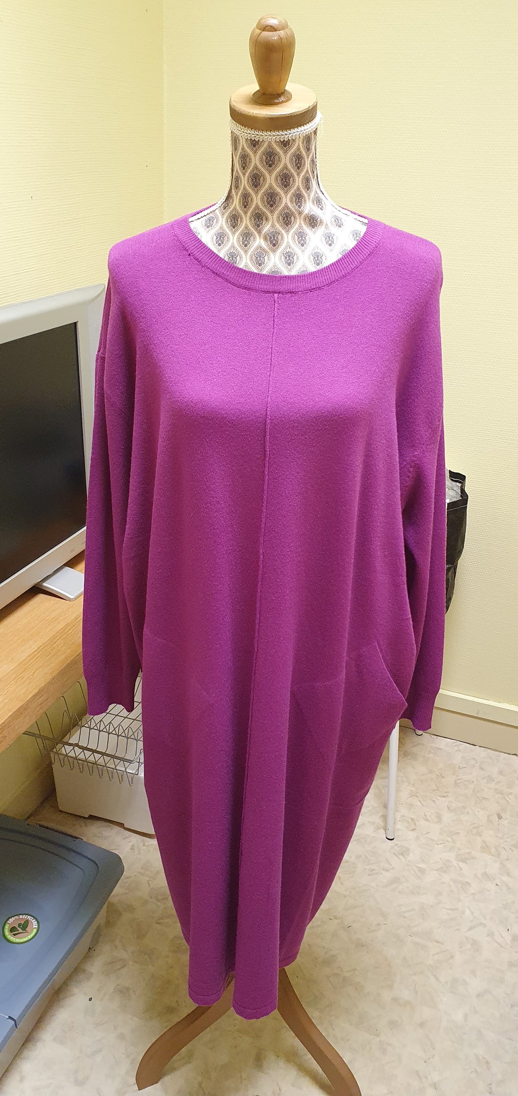 Robe pull fushia hyper confort