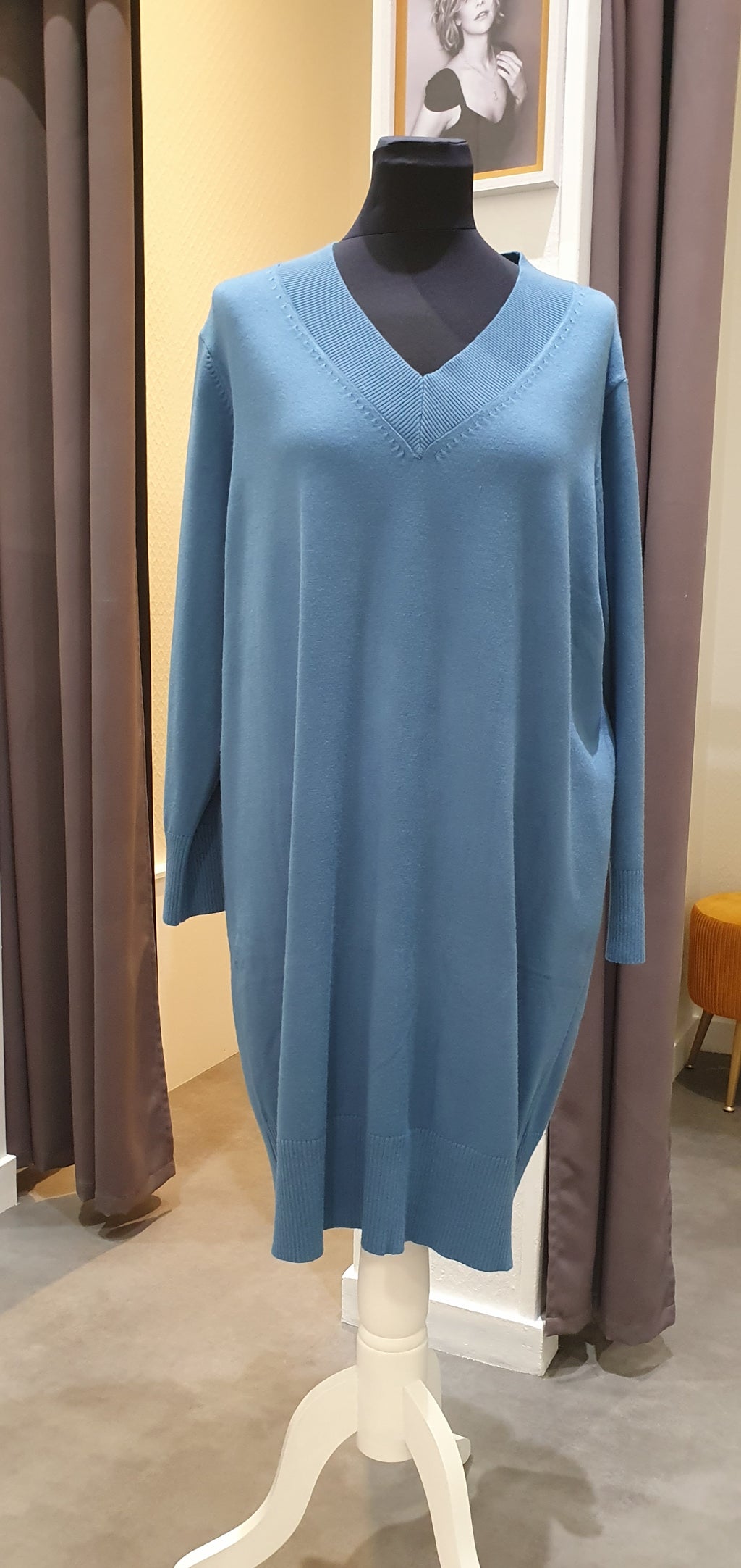Robe pull bleue
